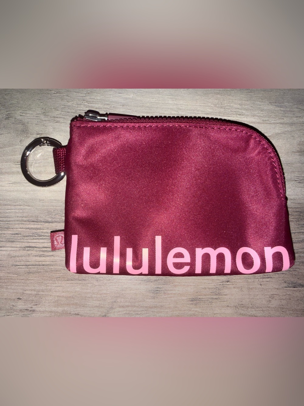 Lululemon Clippable Pouch Deep Luxe/Pink Tide